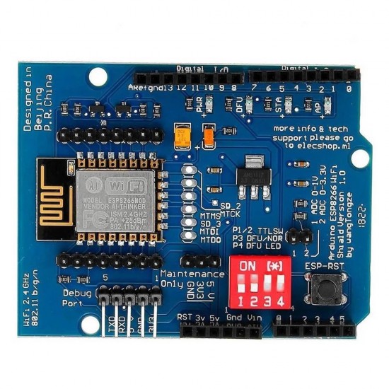 Placa Módulo Para Arduino Shield Wifi esp8266 12E